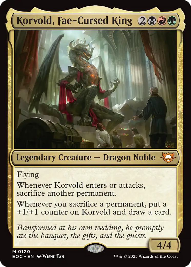 Korvold, Fae-Cursed King [Edge of Eternities Commander] | Tabernacle Games