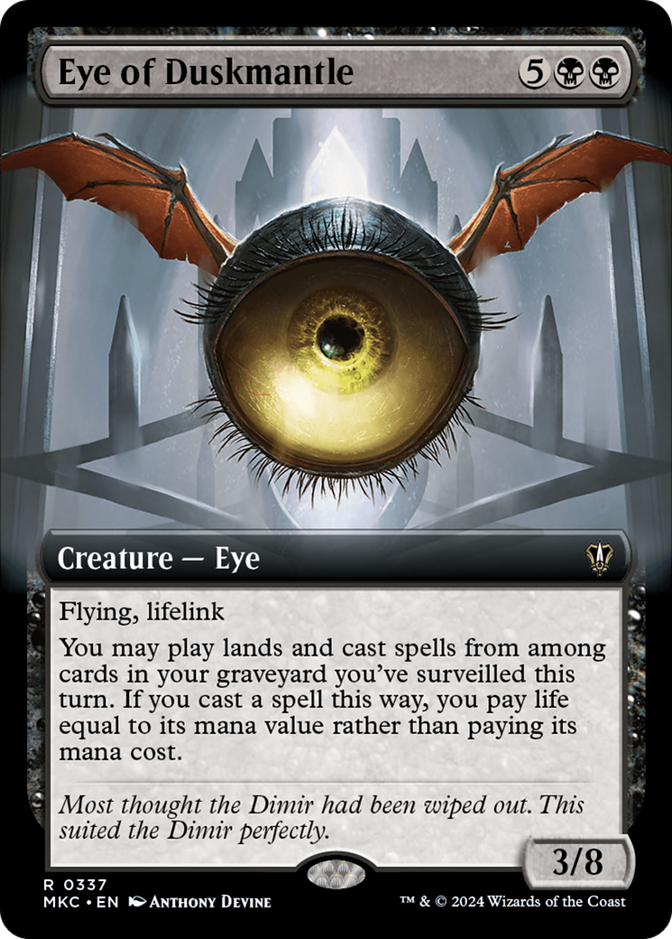 Eye of Duskmantle (Extended Art) [Murders at Karlov Manor Commander] | Tabernacle Games