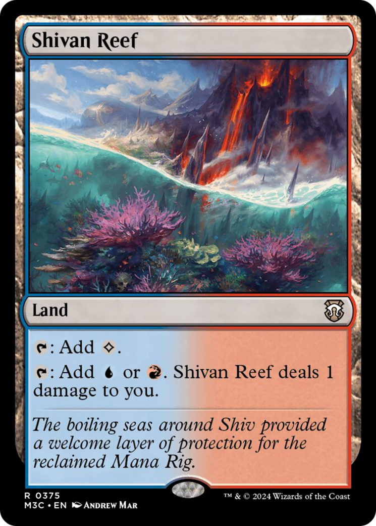 Shivan Reef (Ripple Foil) [Modern Horizons 3 Commander] | Tabernacle Games