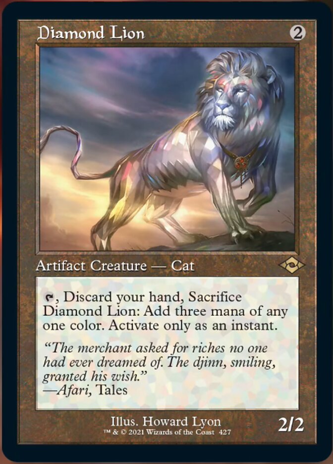 Diamond Lion (Retro Foil Etched) [Modern Horizons 2] | Tabernacle Games