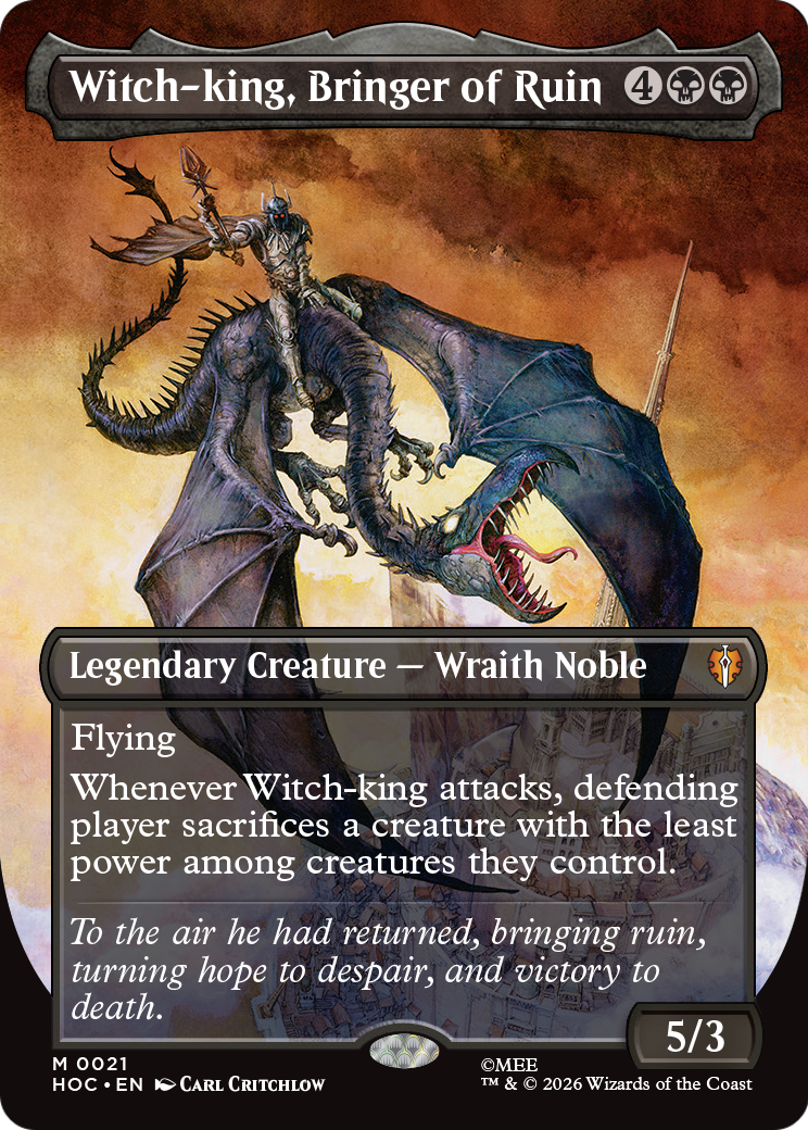 Witch-king, Bringer of Ruin (Borderless) [The Hobbit: Eternal-Legal] | Tabernacle Games