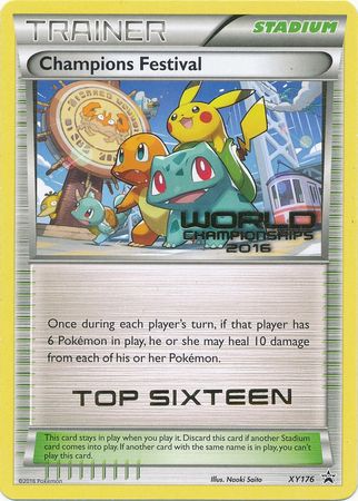 Champions Festival 2016 Top Sixteen (XY176) [XY: Black Star Promos] | Tabernacle Games