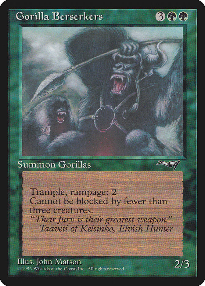 Gorilla Berserkers (Mouths Open) [Alliances] | Tabernacle Games