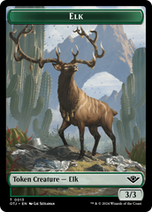 Elk // Plot Double-Sided Token [Outlaws of Thunder Junction Tokens] | Tabernacle Games