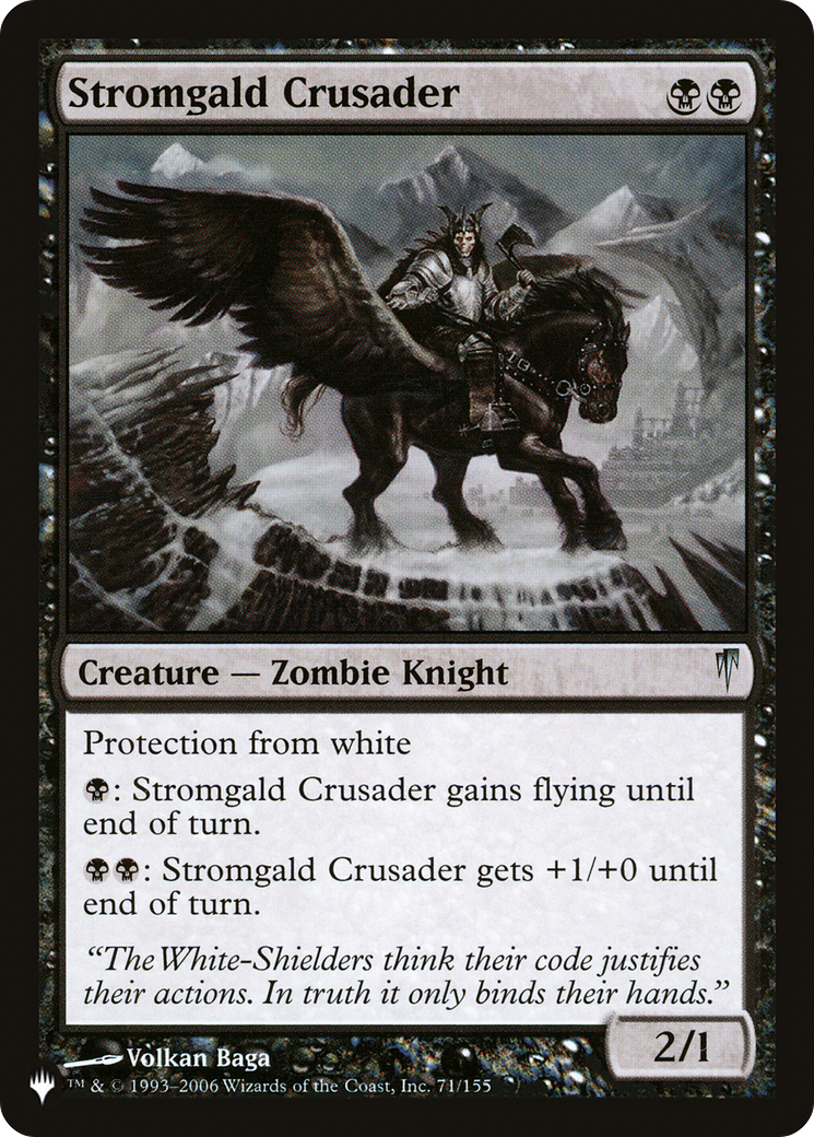 Stromgald Crusader [The List Reprints] | Tabernacle Games