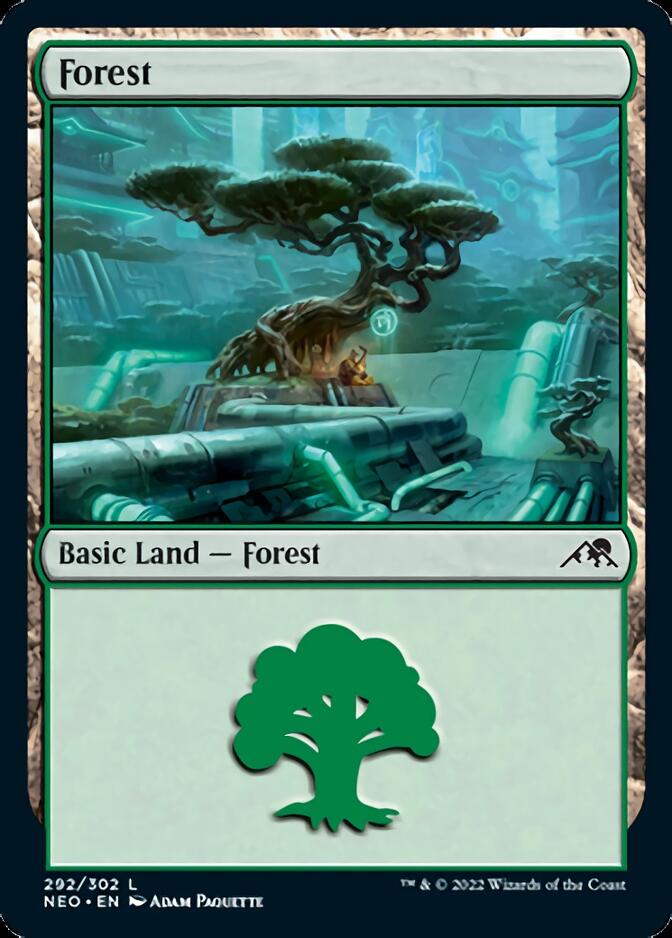 Forest (292) [Kamigawa: Neon Dynasty] | Tabernacle Games
