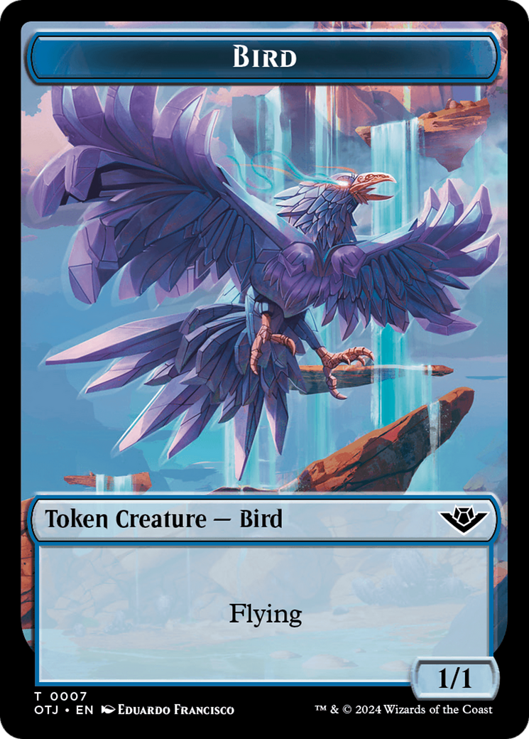 Bird // Plot Double-Sided Token [Outlaws of Thunder Junction Tokens] | Tabernacle Games