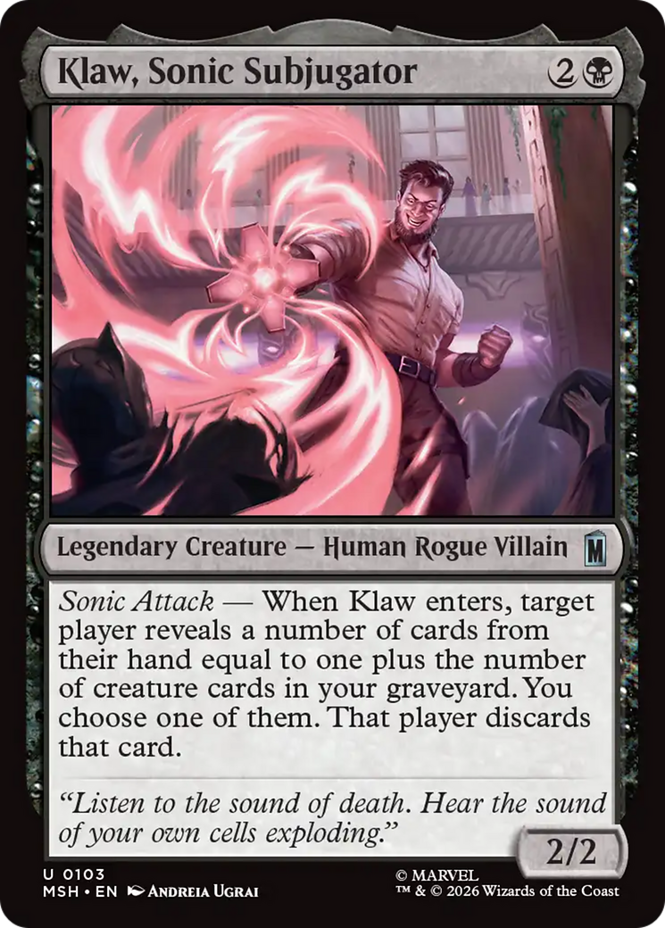 Klaw, Sonic Subjugator [Marvel Super Heroes] | Tabernacle Games