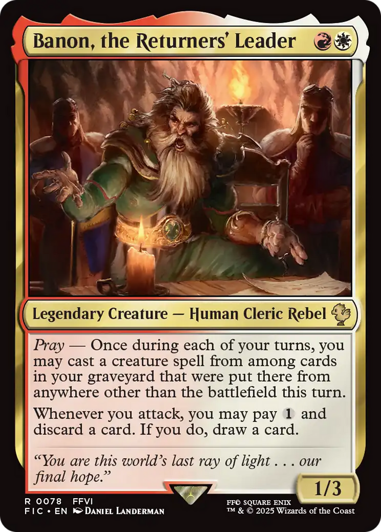 Banon, the Returners' Leader [FINAL FANTASY Commander] | Tabernacle Games