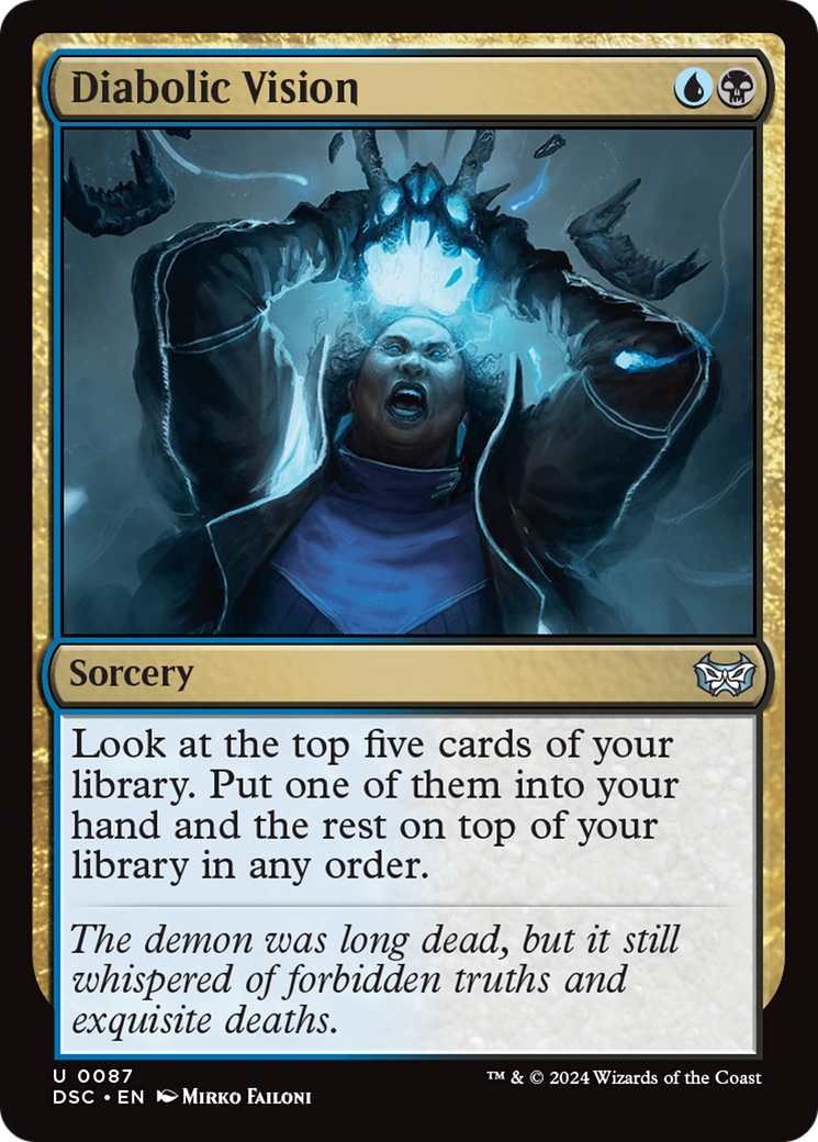 Diabolic Vision [Duskmourn: House of Horror Commander] | Tabernacle Games