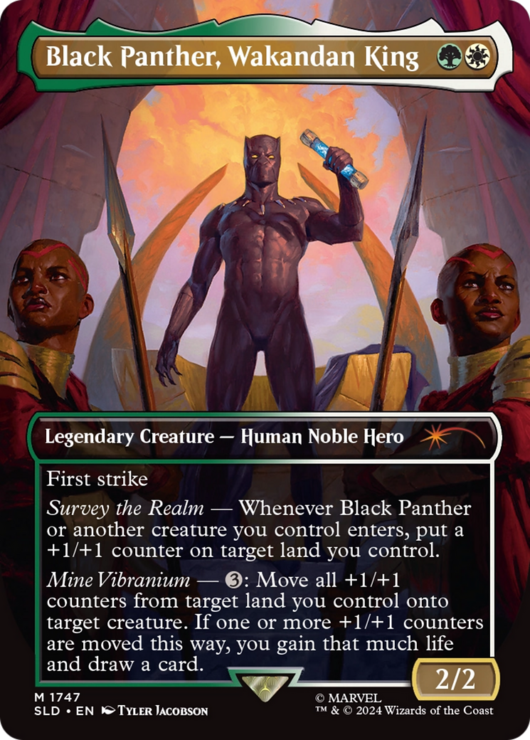 Black Panther, Wakandan King (Rainbow Foil) [Secret Lair Drop Series] | Tabernacle Games