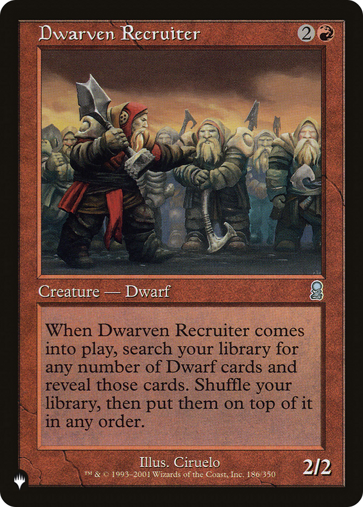 Dwarven Recruiter [The List] | Tabernacle Games