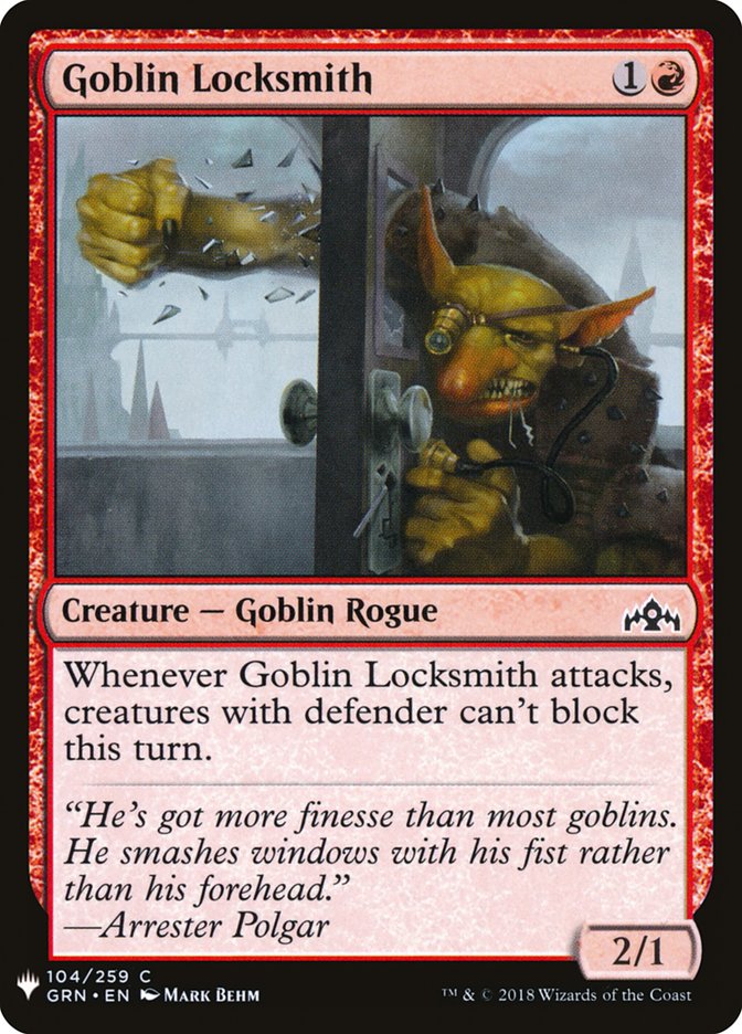Goblin Locksmith [Mystery Booster] | Tabernacle Games