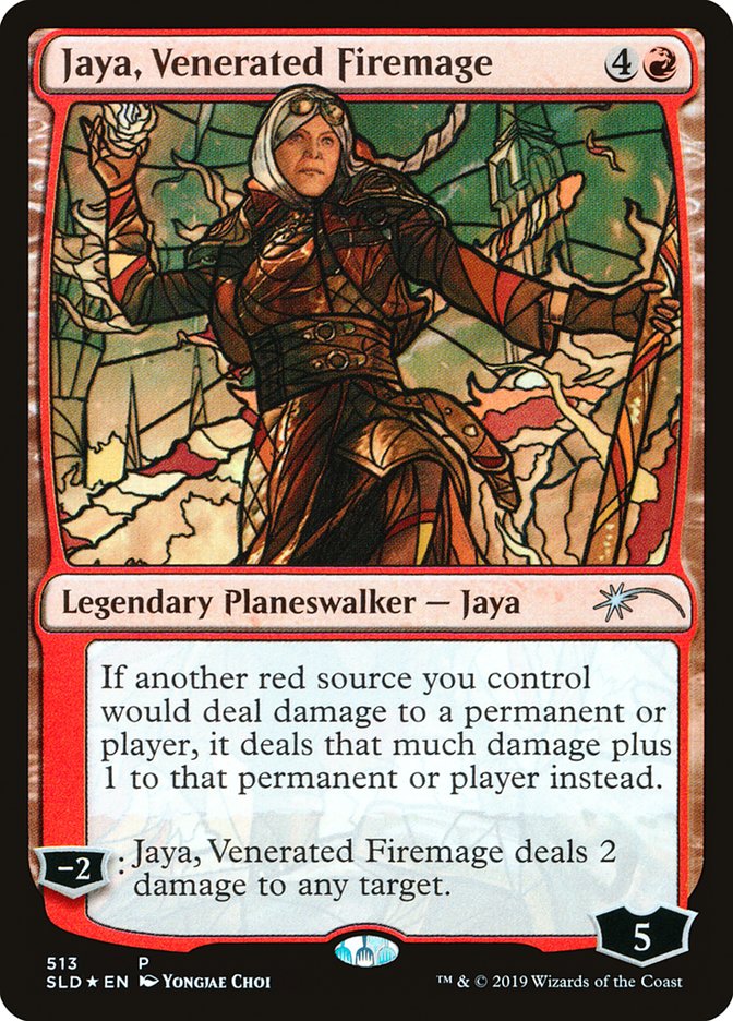 Jaya, Venerated Firemage (Stained Glass) [Secret Lair Drop Promos] | Tabernacle Games