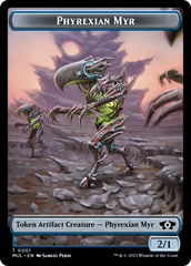 Phyrexian Myr // Knight Double-Sided Token [March of the Machine Tokens] | Tabernacle Games