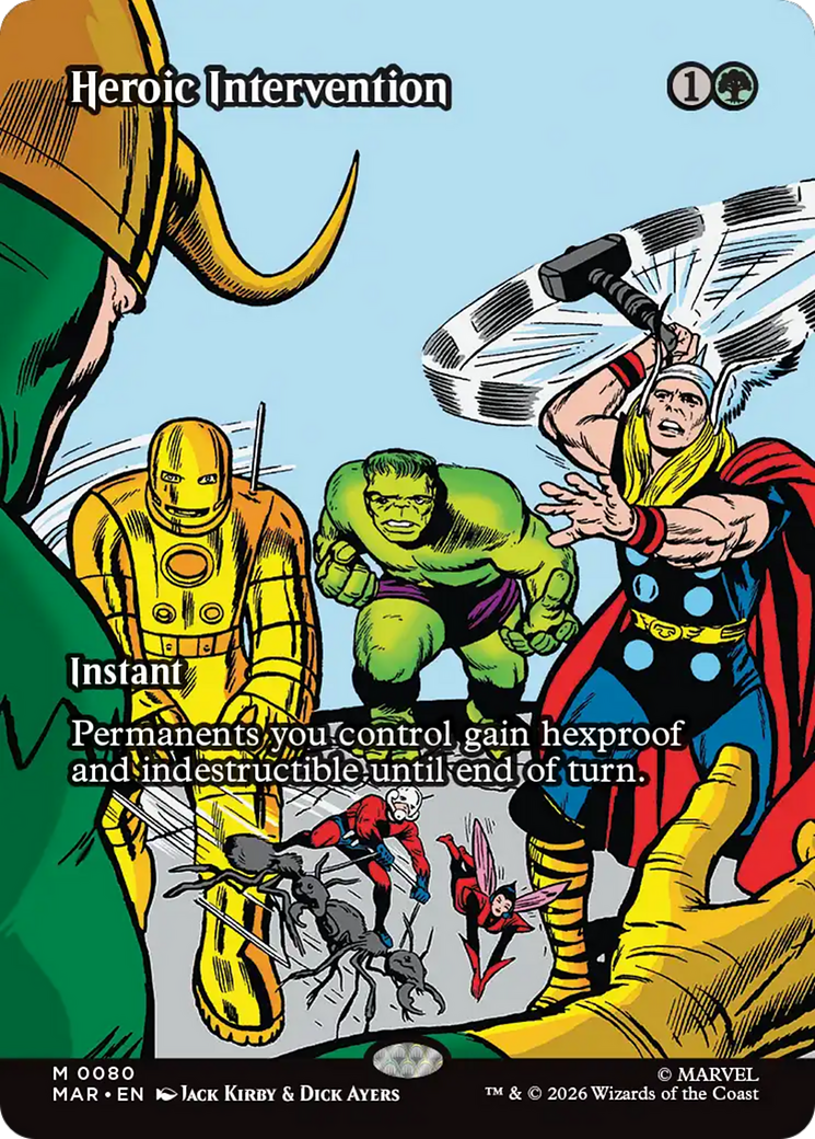 Heroic Intervention (0080) (Borderless) [Marvel Universe: Eternal-Legal] | Tabernacle Games