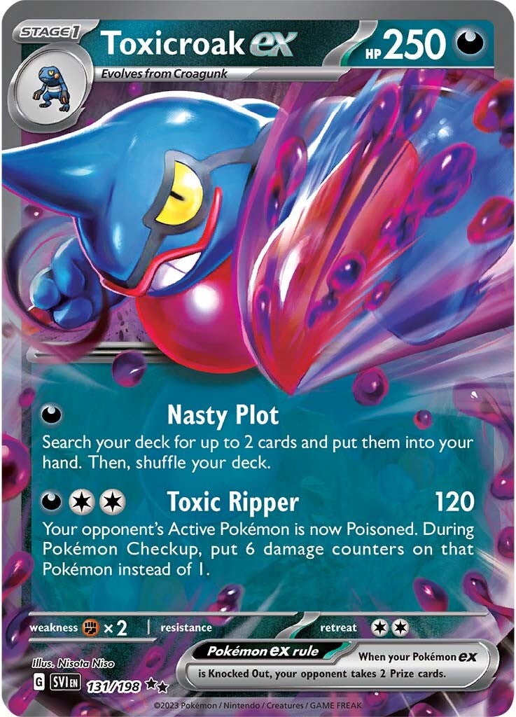 Toxicroak ex (131/198) [Scarlet & Violet: Base Set] | Tabernacle Games