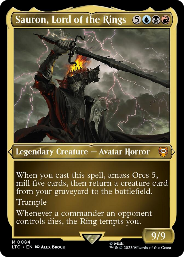 Sauron, Lord of the Rings (Display Commander) [The Lord of the Rings: Tales of Middle-Earth Commander] | Tabernacle Games
