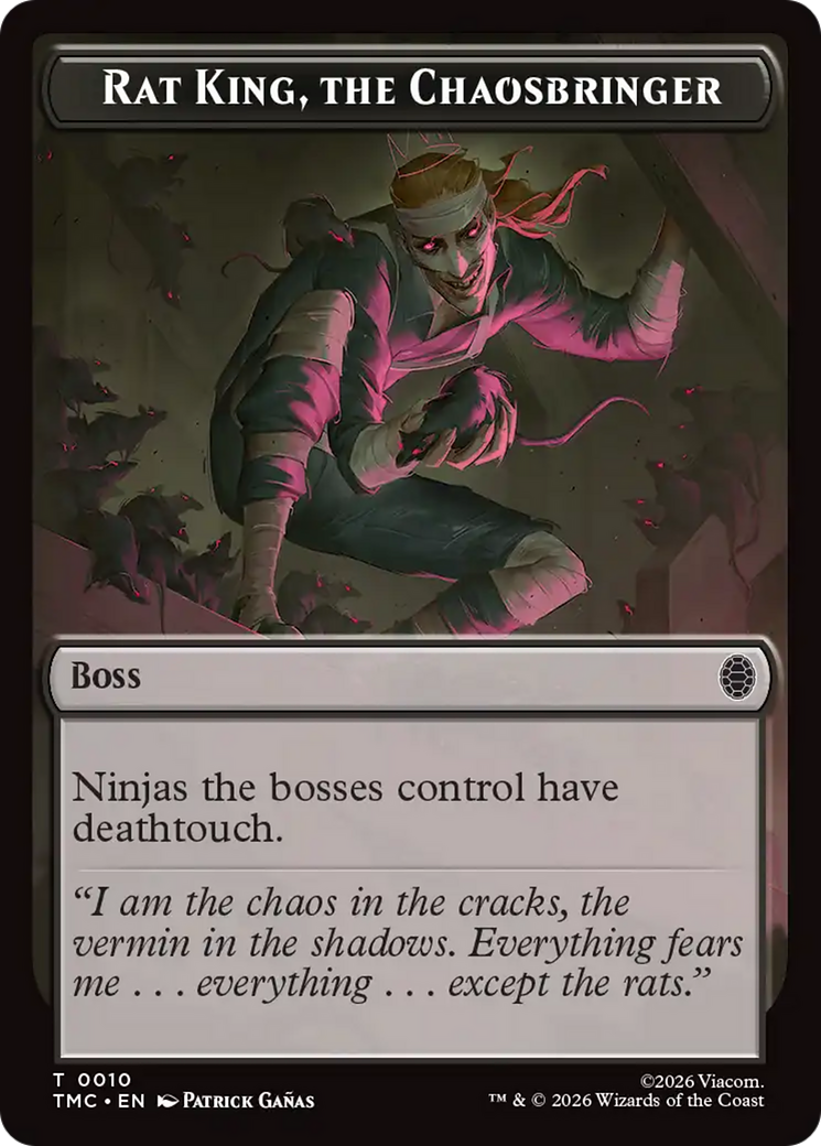 Rat King, The Chaosbringer [Teenage Mutant Ninja Turtles Commander Tokens] | Tabernacle Games
