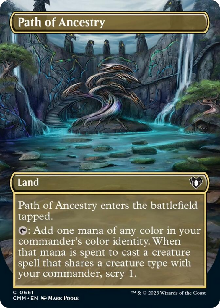 Path of Ancestry (Borderless Alternate Art) [Commander Masters] | Tabernacle Games