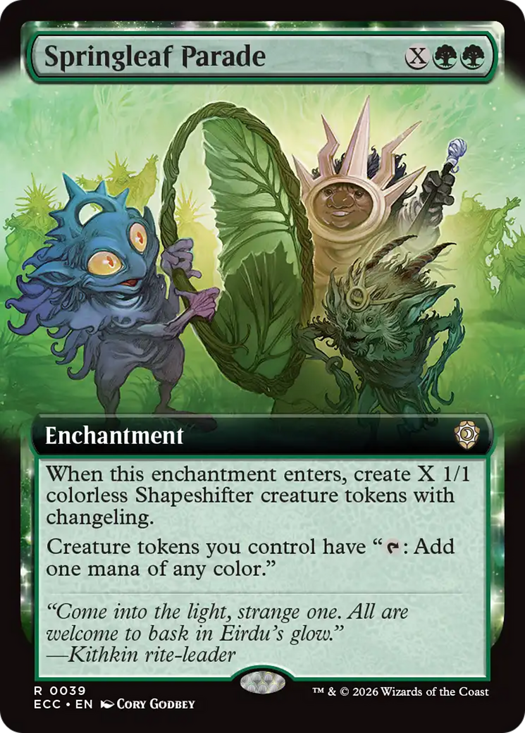 Springleaf Parade (Extended Art) [Lorwyn Eclipsed Commander] | Tabernacle Games