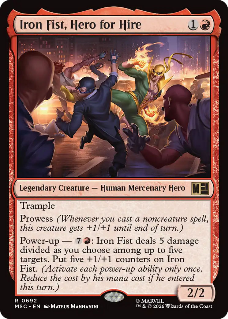 Iron Fist, Hero for Hire [Marvel Super Heroes Commander] | Tabernacle Games