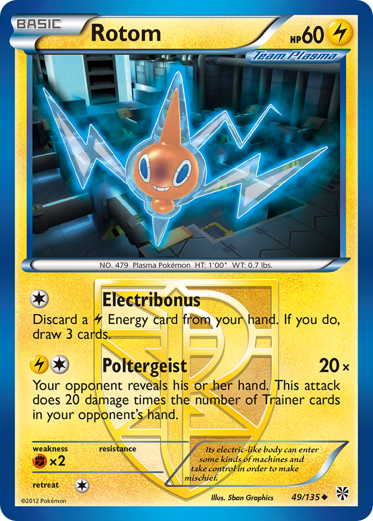Rotom (49/135) [Black & White: Plasma Storm] | Tabernacle Games