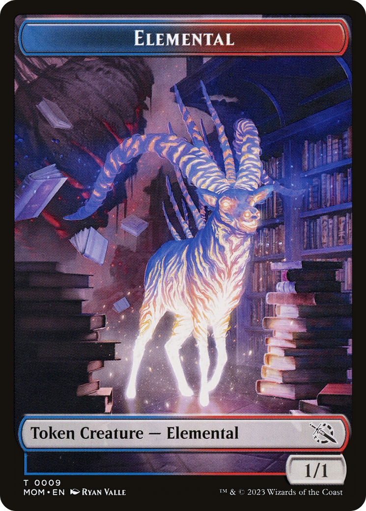 Elemental (09) // Spirit (13) Double-Sided Token [March of the Machine Tokens] | Tabernacle Games