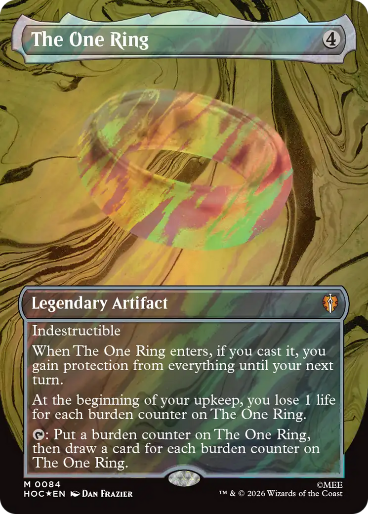 The One Ring (Borderless) (Surge Foil) [The Hobbit: Eternal-Legal] | Tabernacle Games