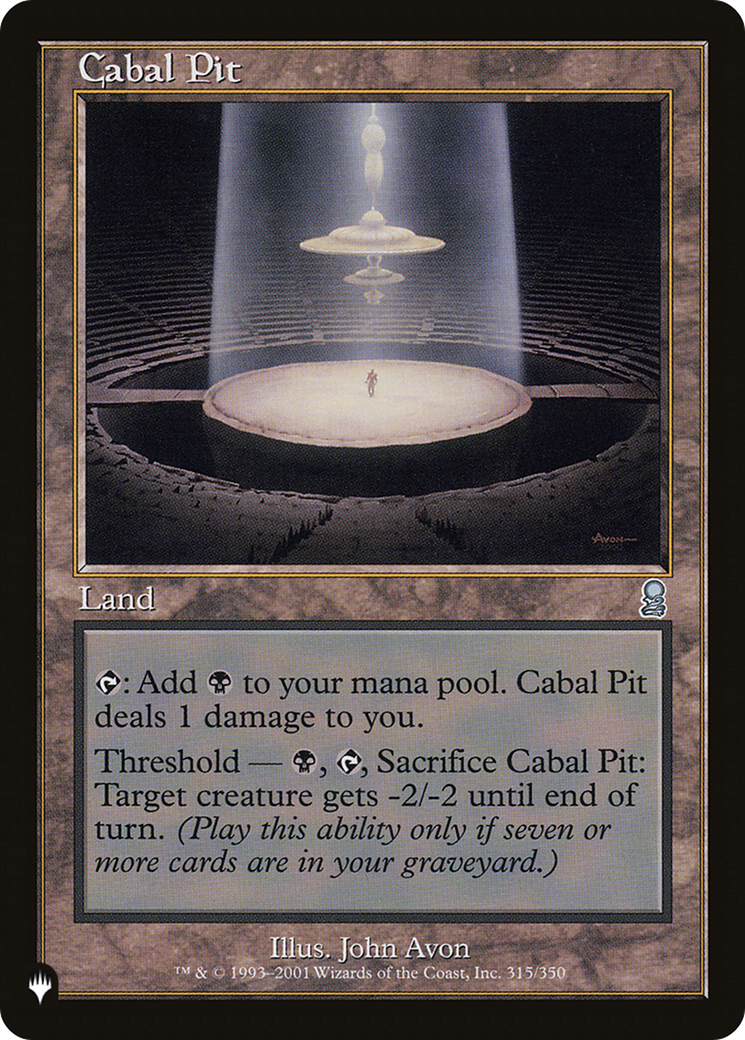 Cabal Pit [The List Reprints] | Tabernacle Games