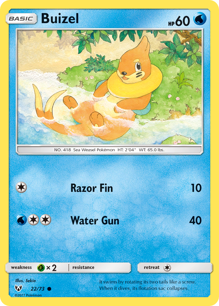 Buizel (22/73) [Sun & Moon: Shining Legends] | Tabernacle Games