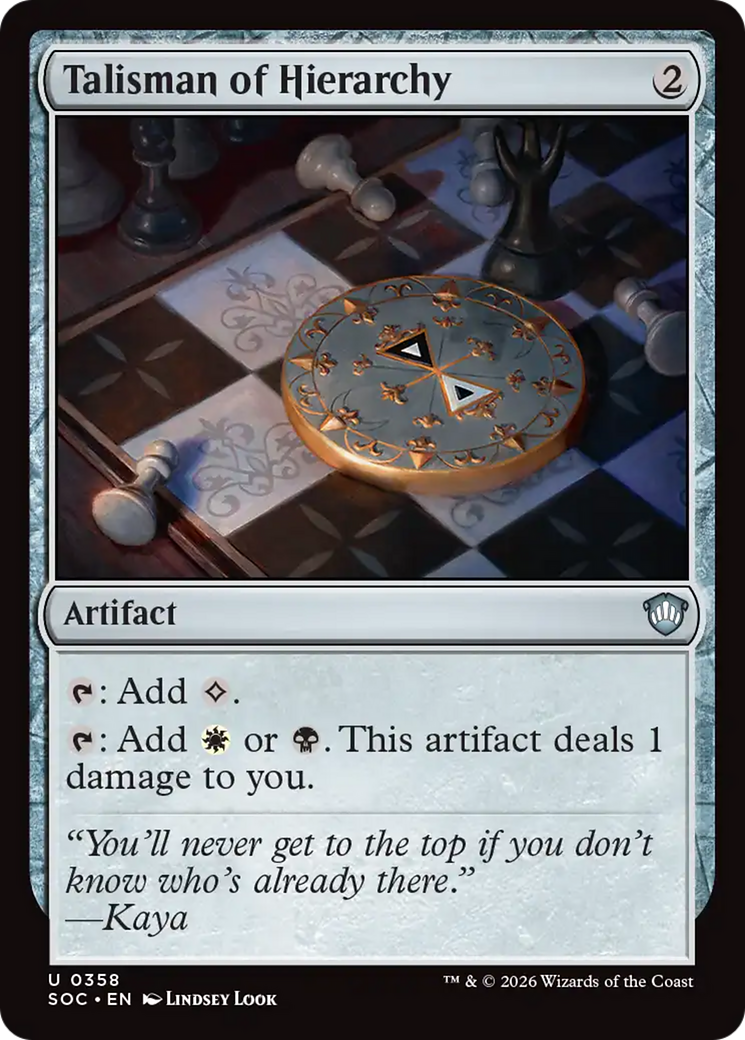 Talisman of Hierarchy [Secrets of Strixhaven Commander] | Tabernacle Games
