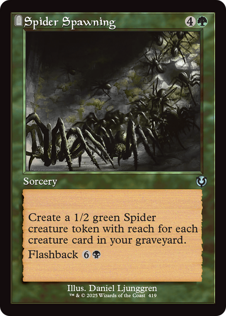 Spider Spawning (Retro Frame) [Innistrad Remastered] | Tabernacle Games