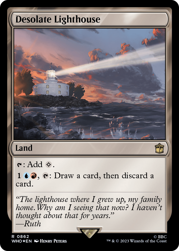 Desolate Lighthouse (Surge Foil) [Doctor Who] | Tabernacle Games