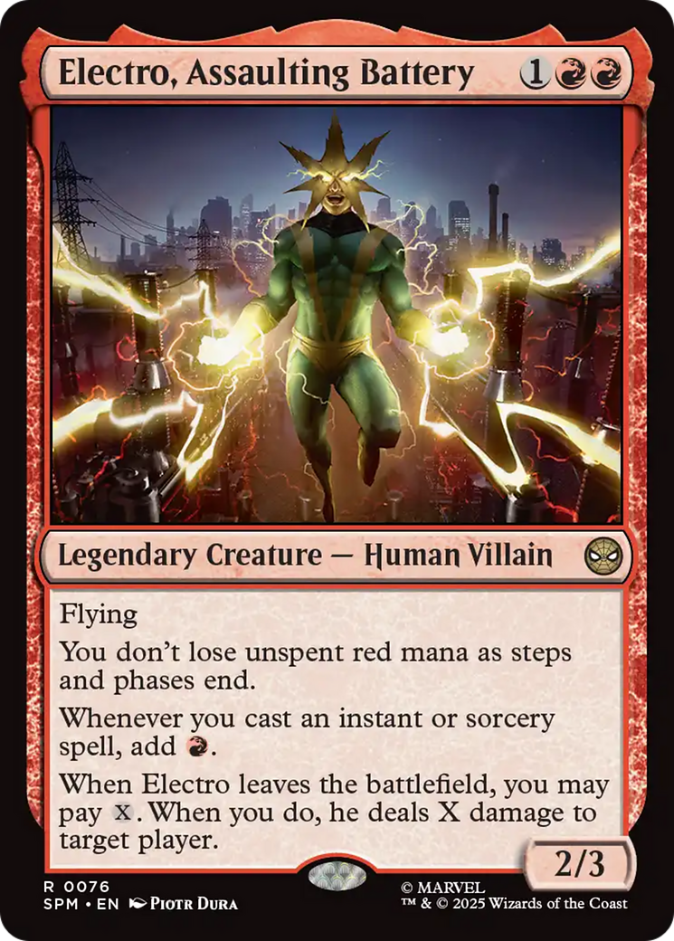 Electro, Assaulting Battery [Marvel's Spider-Man] | Tabernacle Games