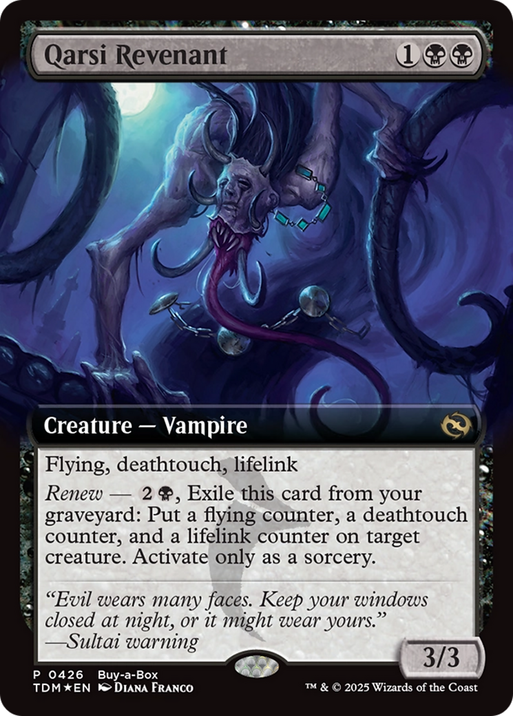 Qarsi Revenant (Extended Art) (Buy-A-Box) [Tarkir: Dragonstorm Promos] | Tabernacle Games