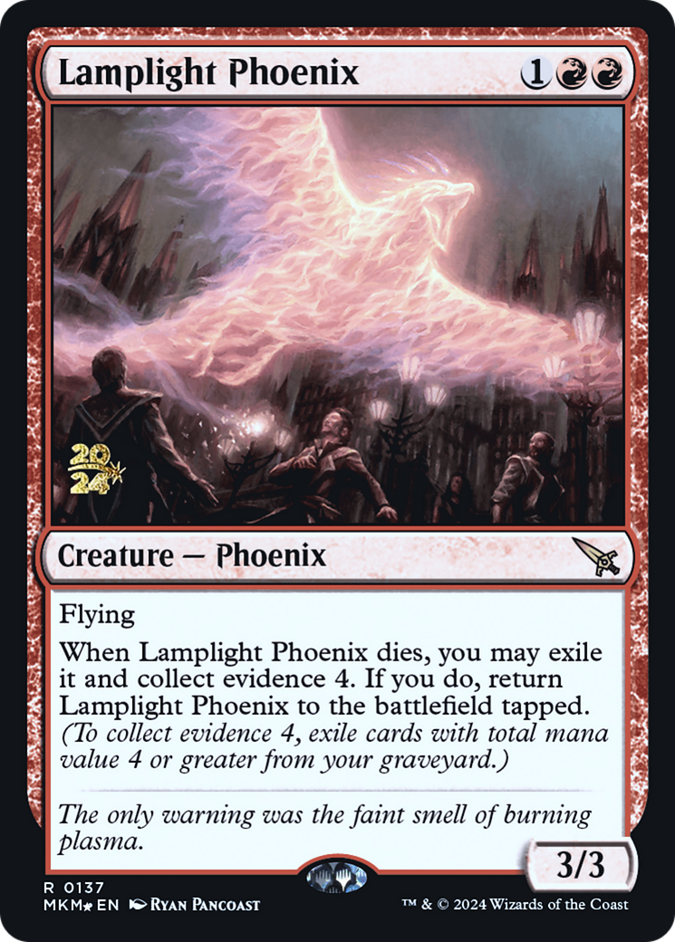 Lamplight Phoenix [Murders at Karlov Manor Prerelease Promos] | Tabernacle Games