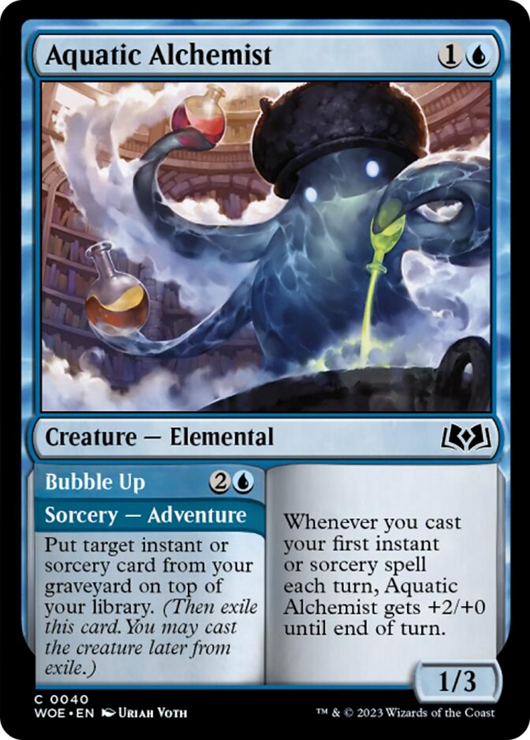 Aquatic Alchemist // Bubble Up [Wilds of Eldraine] | Tabernacle Games