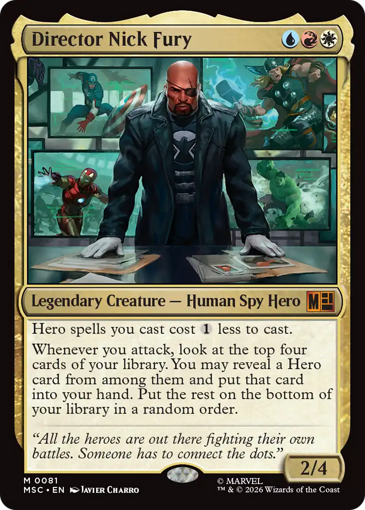 Director Nick Fury (Surge Foil) [Marvel Super Heroes Commander] | Tabernacle Games