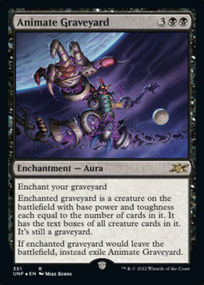 Animate Graveyard (Galaxy Foil) [Unfinity] | Tabernacle Games