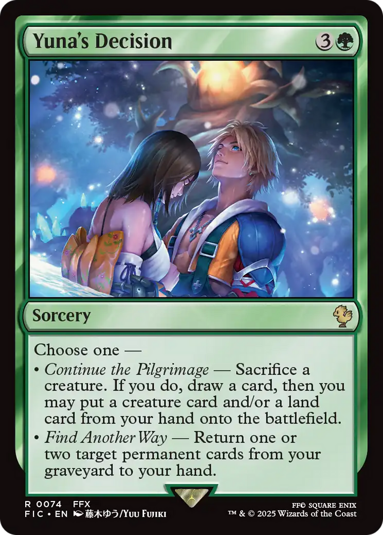 Yuna's Decision [FINAL FANTASY Commander] | Tabernacle Games