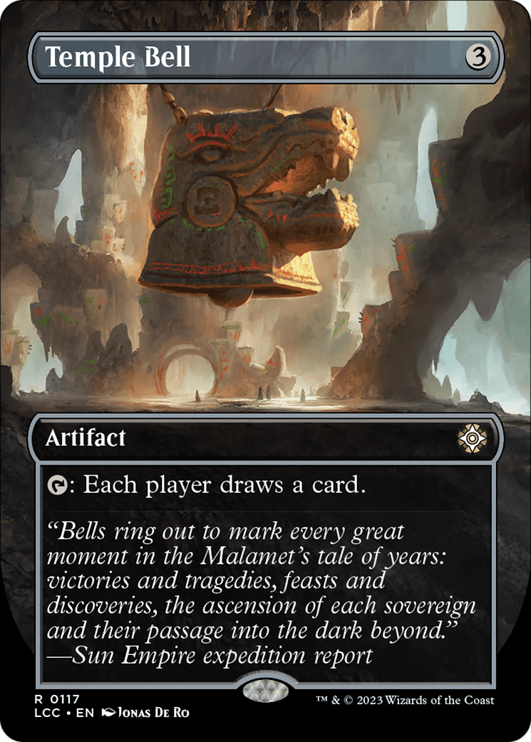 Temple Bell (Borderless) [The Lost Caverns of Ixalan Commander] | Tabernacle Games