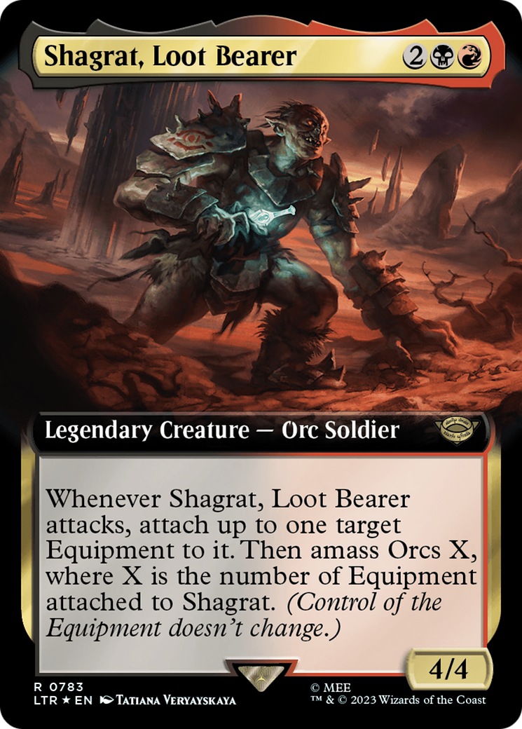 Shagrat, Loot Bearer (Extended Art) (Surge Foil) [The Lord of the Rings: Tales of Middle-Earth] | Tabernacle Games