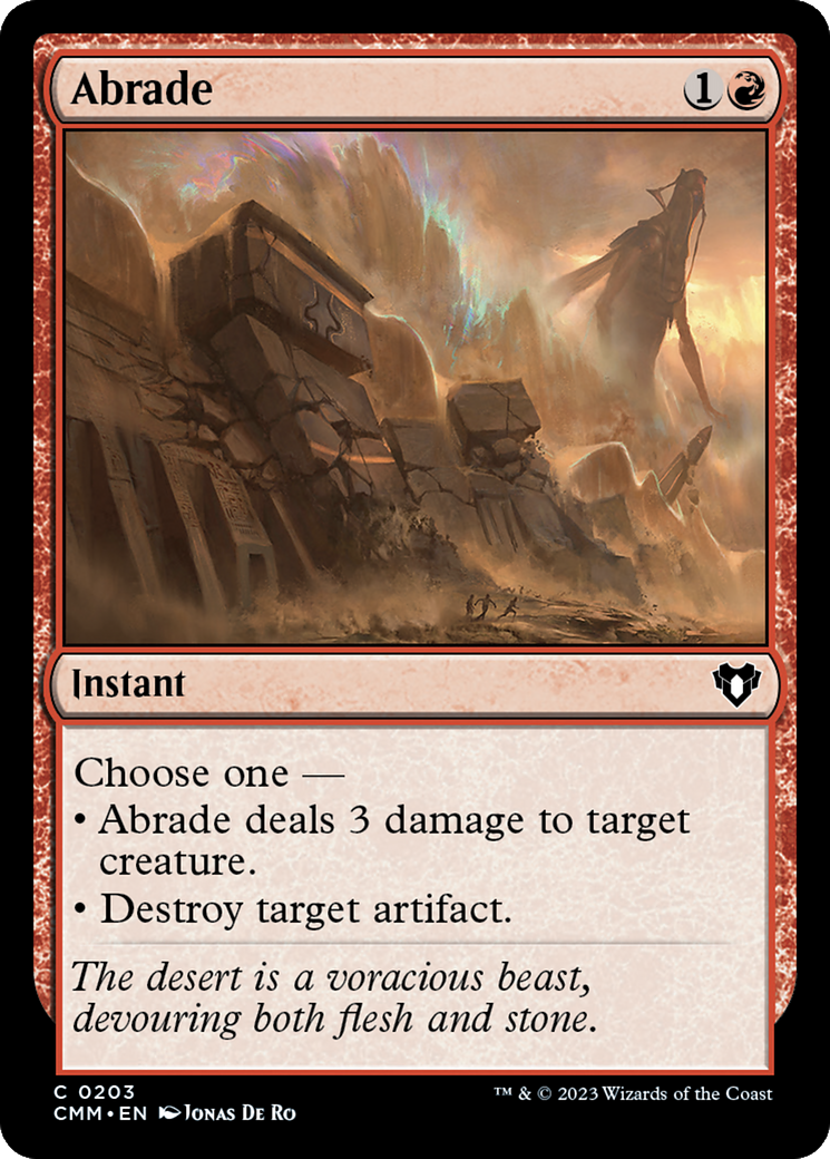 Abrade [Commander Masters] | Tabernacle Games