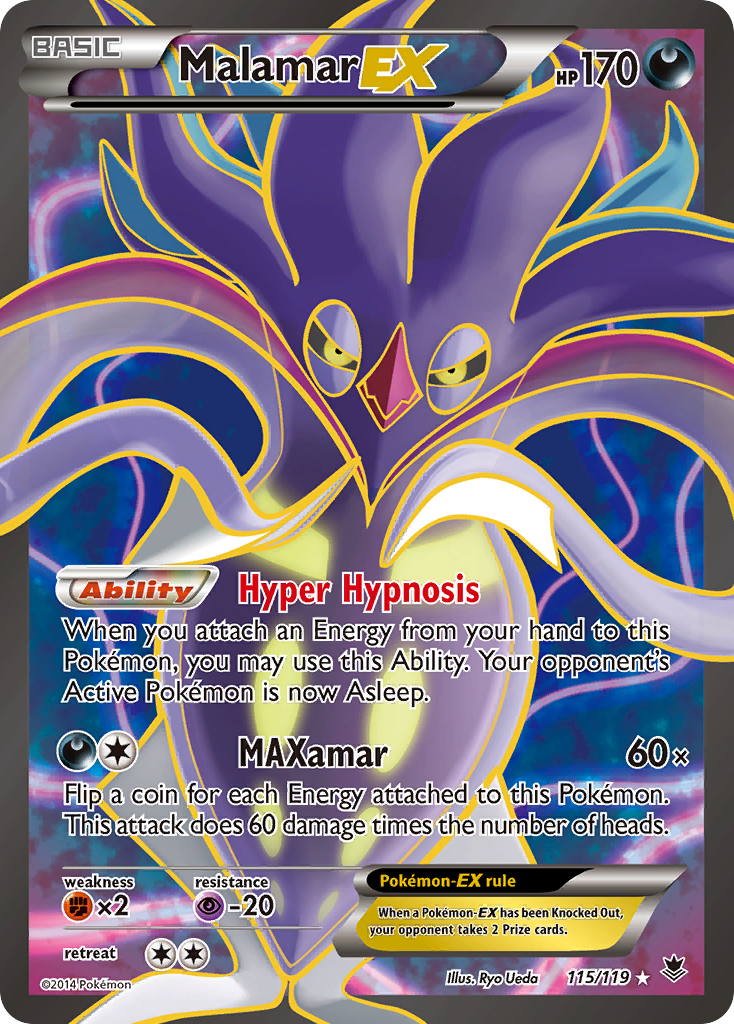 Malamar EX (115/119) [XY: Phantom Forces] | Tabernacle Games
