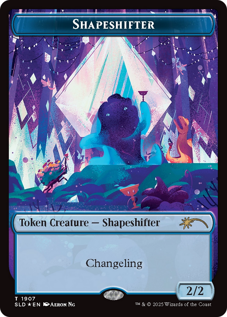 Shapeshifter Token (1907) (Double Rainbow Foil) [Secret Lair Drop Series] | Tabernacle Games