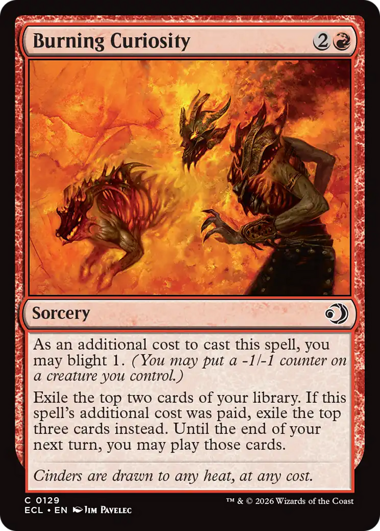 Burning Curiosity [Lorwyn Eclipsed] | Tabernacle Games