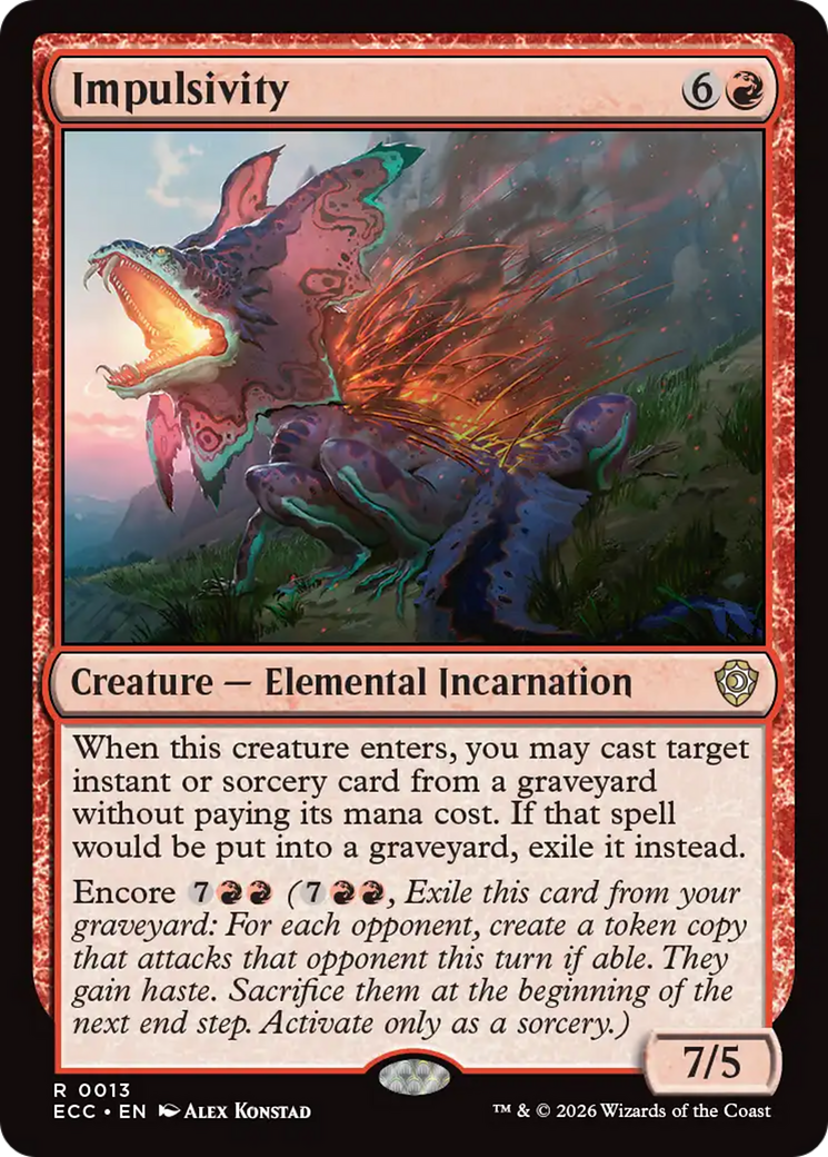 Impulsivity [Lorwyn Eclipsed Commander] | Tabernacle Games
