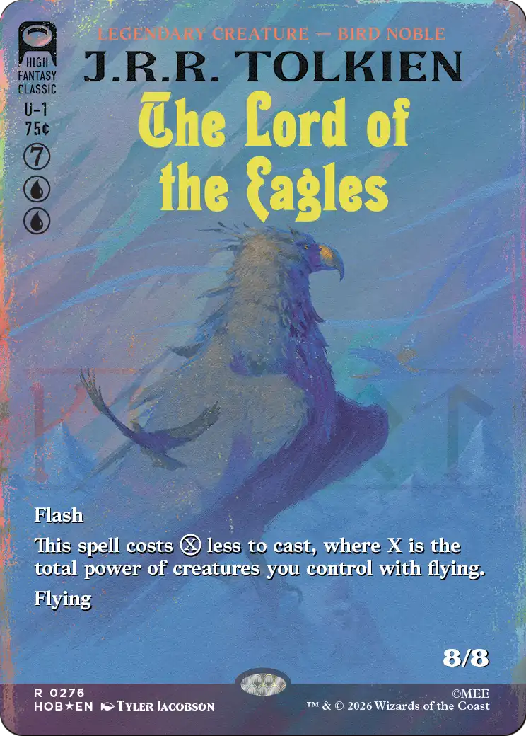 The Lord of the Eagles (Borderless) (Surge Foil) [The Hobbit] | Tabernacle Games