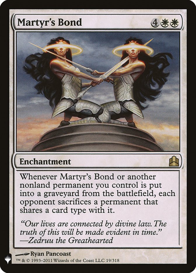 Martyr's Bond [The List] | Tabernacle Games